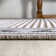 Hardit High-Low Modern Diamond Border Brown/Ivory Indoor/Outdoor Rug