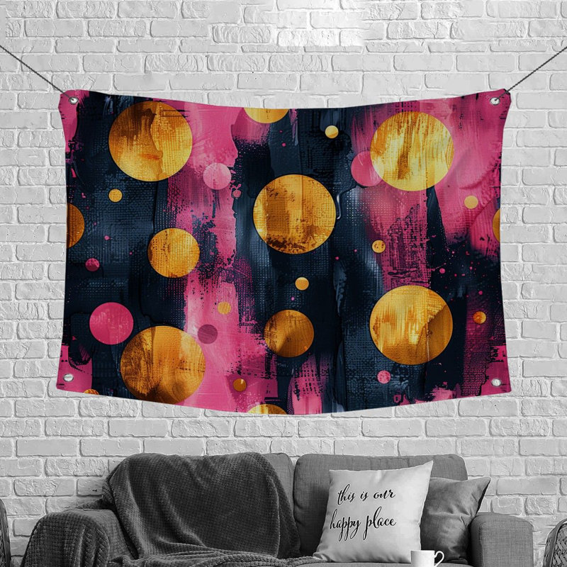 Tapisserie en microfibre, H 88 po x l 104 po