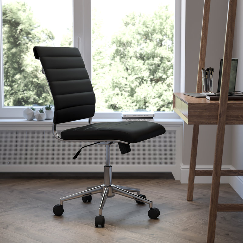 Fauteuil de direction pivotant Crafton, Noir, Non, 38.50"