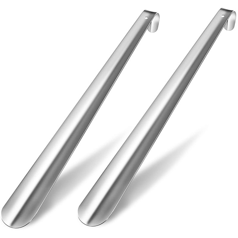 Metal Long Handled Shoe Horn 20.5 Inches (Set of 2)
