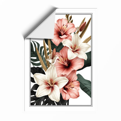 Tropical Bloom Study Botanical - Framed Print