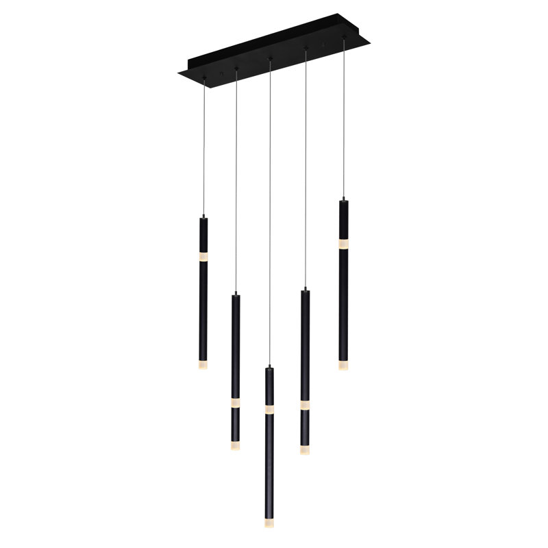 Lustre linéaire moderne à 5 lumières Spadnik Amadeusz