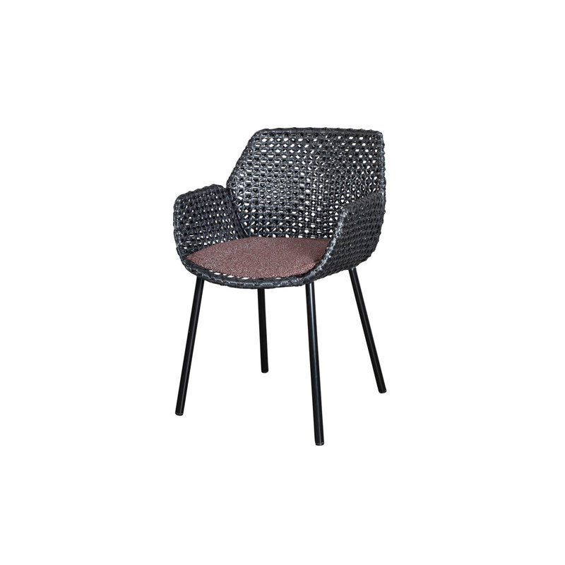 Vibe Chair, White Sunbrella®, Black
