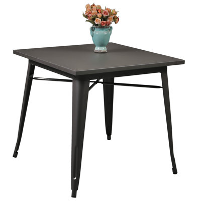 Square Metal Outdoor Bistro Table , 80cm cm W 80cm cm D