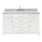 Macnair 55 " W Freestanding Standard Free Standing 1 Single Vanity Bathroom Vanity With Carrara Marble Top-85363973