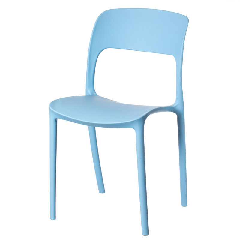 19.25'' H Stacking Side Chair, Blue