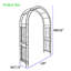 Arche de jardin en métal L 59 po x l 17,71 po x H 90,55 po
