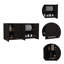 Armoire murale polyvalente 120 avec quatre portes, deux armoires et tablettes réglables pour un rangement efficace-116121035