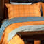  Ensemble de housse de couette réversible en microfibre orange / gris 3 pièces