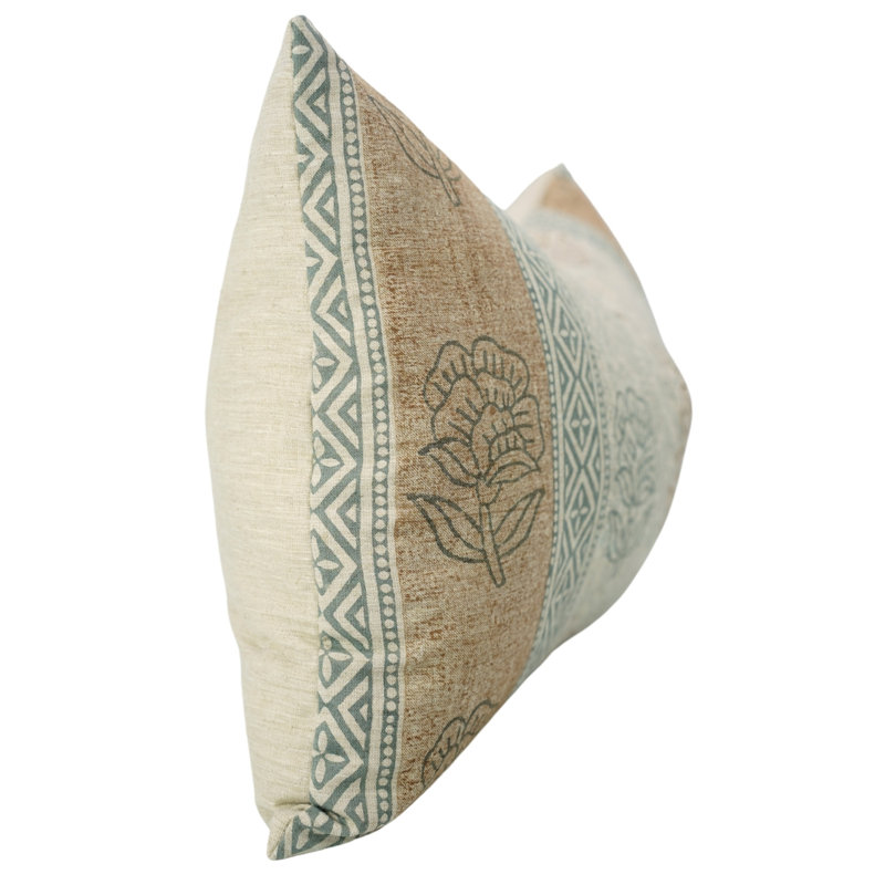 Housse de coussin à motif de blocs Fab Fabine, Rohini Bordar, H 14 po x l 14 po