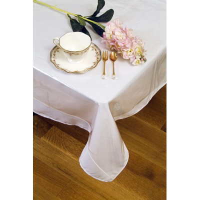 Violet Linen Clear Vinyl Plastic Transparent Tablecloth Protector, Thick Eco-Friendly Vinyl Waterproof/Oil-Proof Plastic Tablecloth PVC, Clear, 70 Inch By 108 Inch, Seats 8 To 10 People, Rectangular Tablecloth Cover