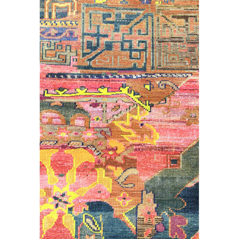 Tapis rose unique Silk Treasures 9 pi x 12 pi 8 po Silk Treasures