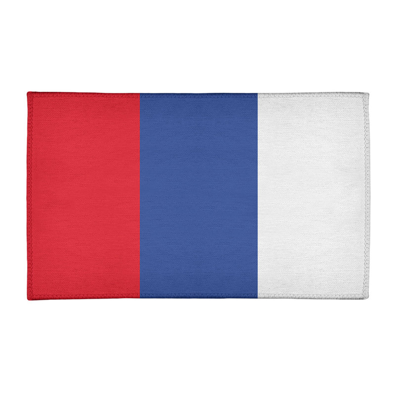 Tapis à rayures rouge/bleu/blanc Philadelphia, Rectangle 3 pi x 5 pi