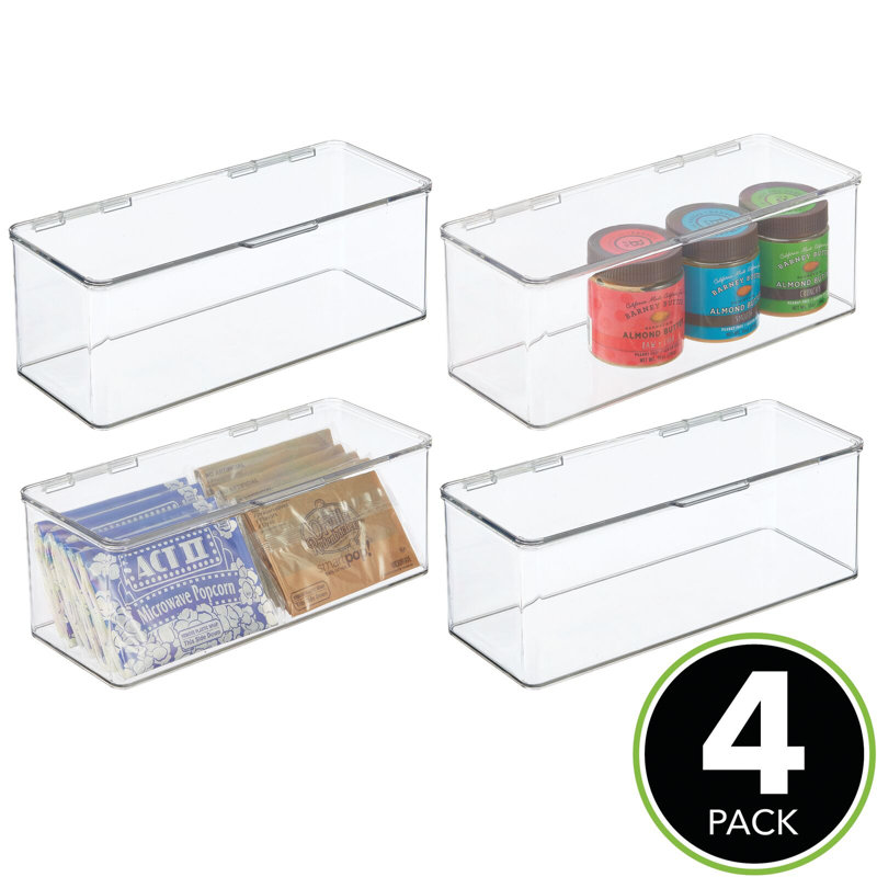 Stackable Plastic Bin Set