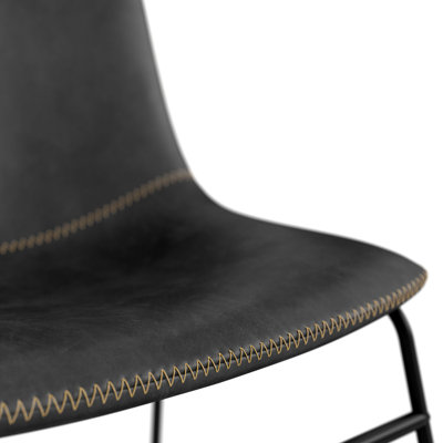 Nia Vegan Leather Side Chair by AllModern
