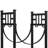 Hermit 31.6in Large Firewood Rack Fireplace Tools Set Wood Holder Indoor log Rack With Tools Tall