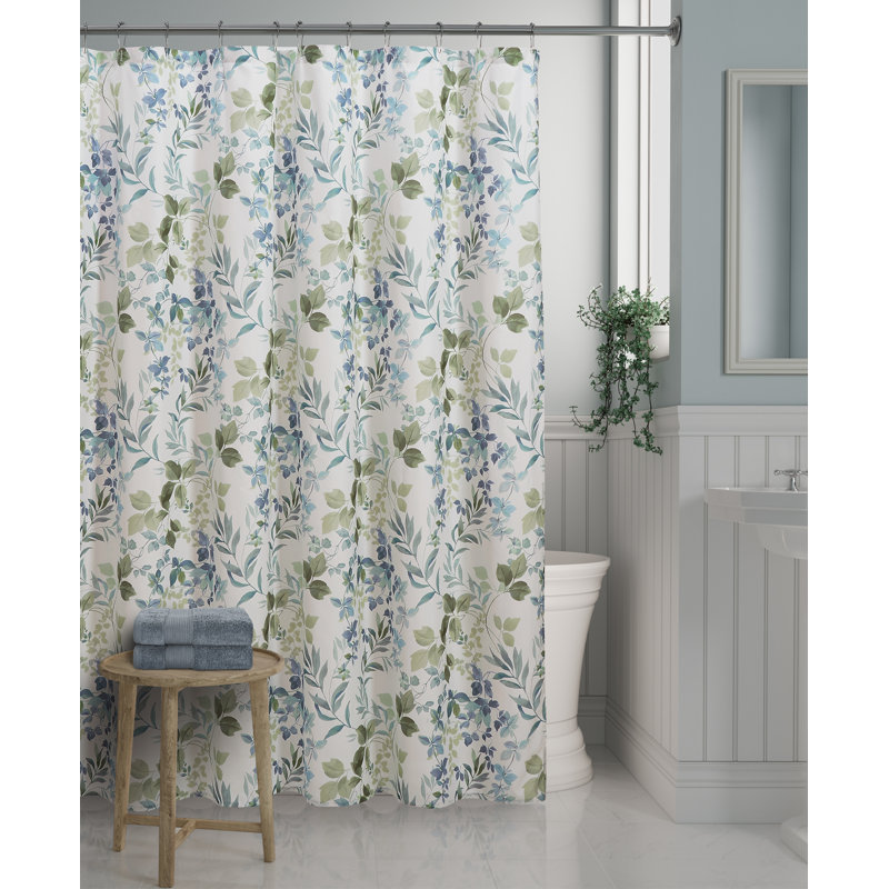 Rideau de douche Evergreen, Feuille bleue