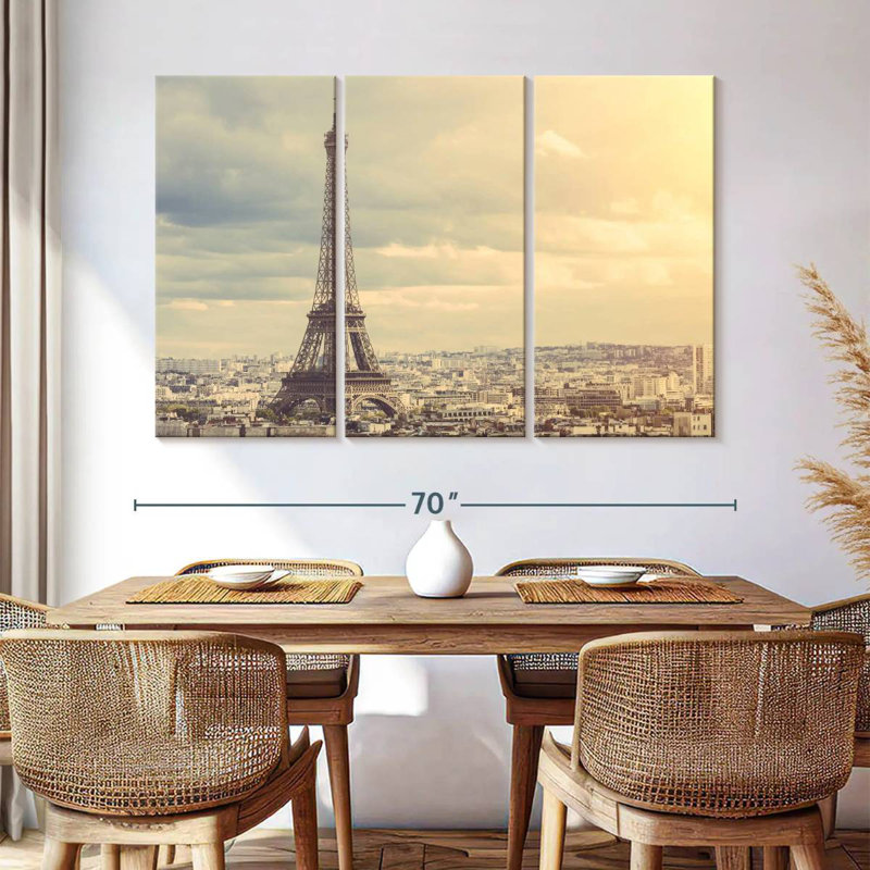 Sebbie sépia Tour Eiffel Paris, H 42 po x l 65 po