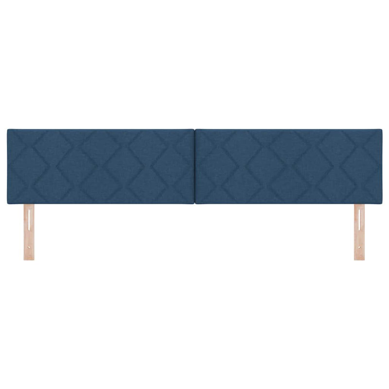  Fabric Headboard Geometric With Headboard Fabric, 120 x 200cm, Blue