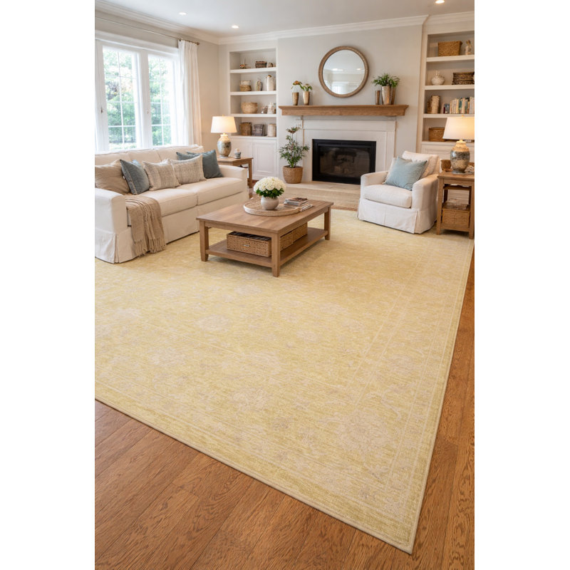 Tapis oriental floral Elandus, Rectangle 11 pi 8 po x 15 pi 3 po