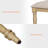 5 Piece Dining Table Set - Includes One Dining Table, 4 Wood Dining Chairs, Farmhouse Dining Set, Oak-2096684298-2096684299