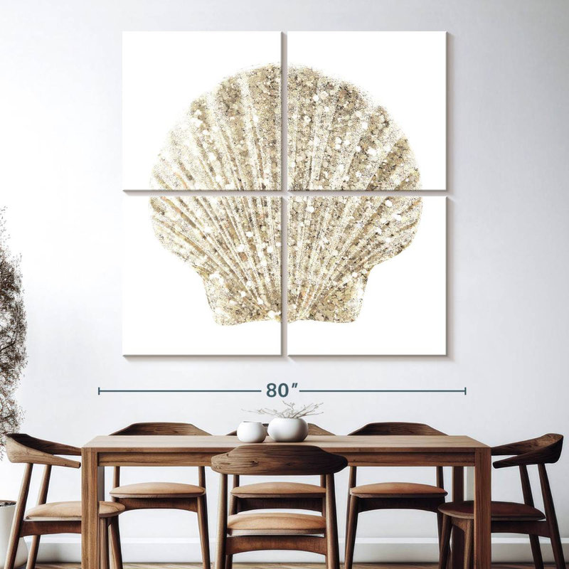 Aletra Coastal Studded Shell II, 74" H x 74" W