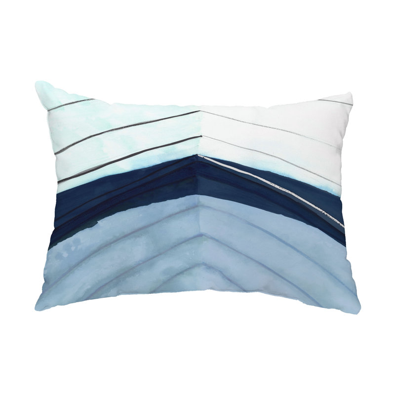  Boat Bow Center Outdoor Rectangular Pillow Cover & Insert, Light Blue