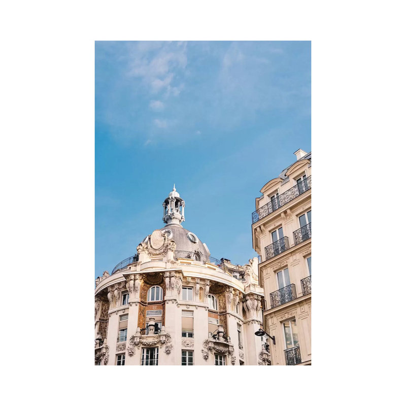 Paris Architecture III 1 Piece Wall Art on Canvas, 30.48cm H x 20.32cm W x 1.91cm D, Wrapped Canvas