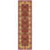 Ottohome Non-Slip Traditional Area Rug For Living Room, Hallway, Entryway Rug, Dark Red