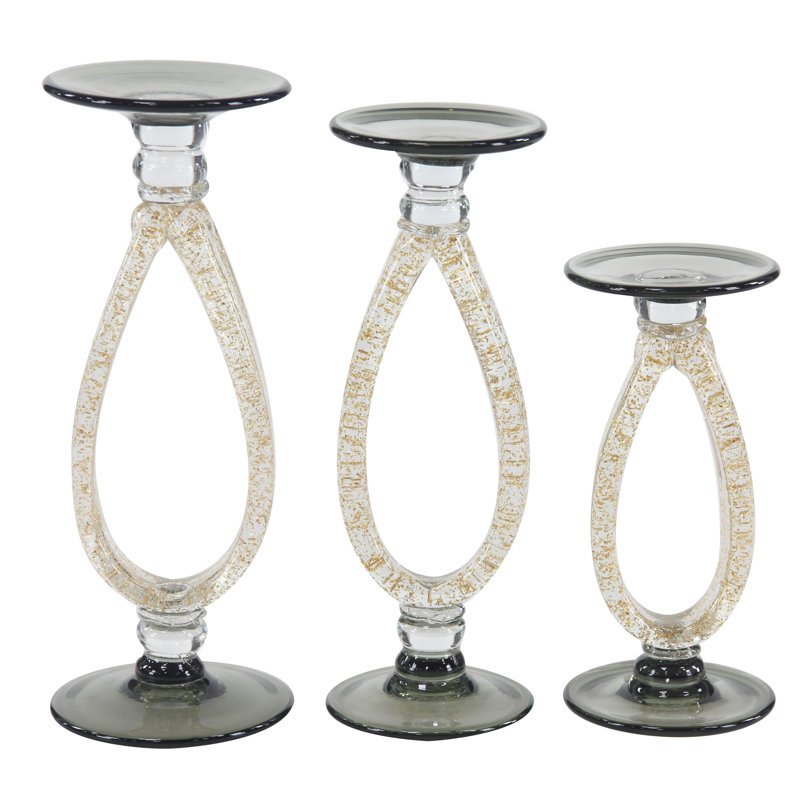 Glass Tabletop Candlestick