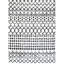 Tapis à poil long noir à motif géométrique Mission-2050866505