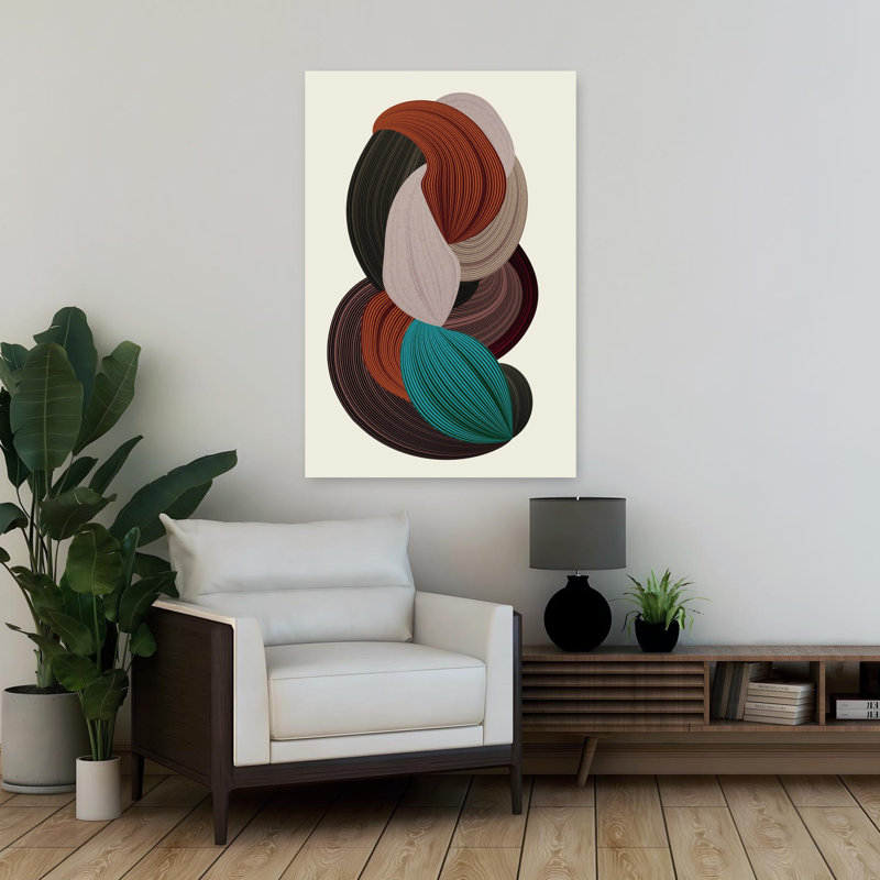 Fibres 3, art abstrait contemporain, H 36 po x l 24 po