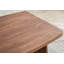 Ensemble de table à manger moderne, table de salle à manger rectangulaire et chaise de salle à manger rembourrée à dossier demi-tonneau avec structure en bois massif pour la salle à manger / cuisine-116975436-116574701-116574700
