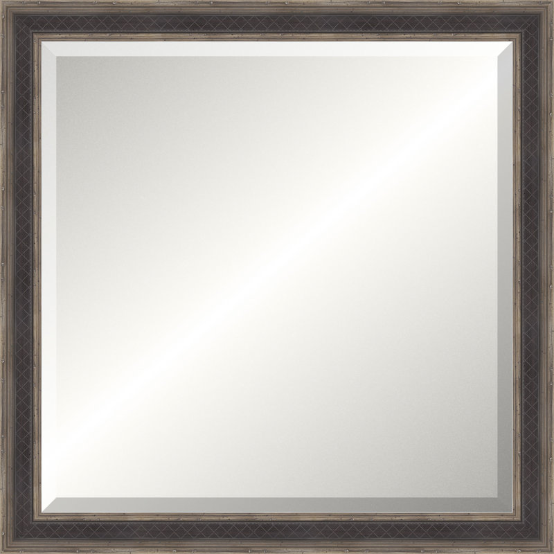 Dark Silver Legacy Mirror, Small Square