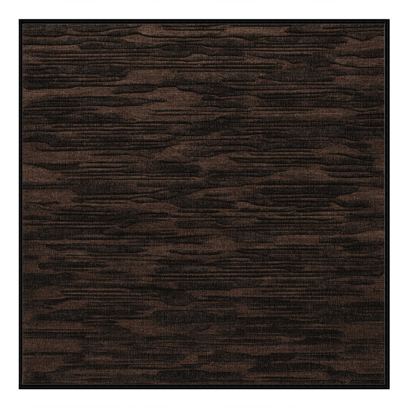 Tapis abstrait lavable à la machine, Carré 4 pi
