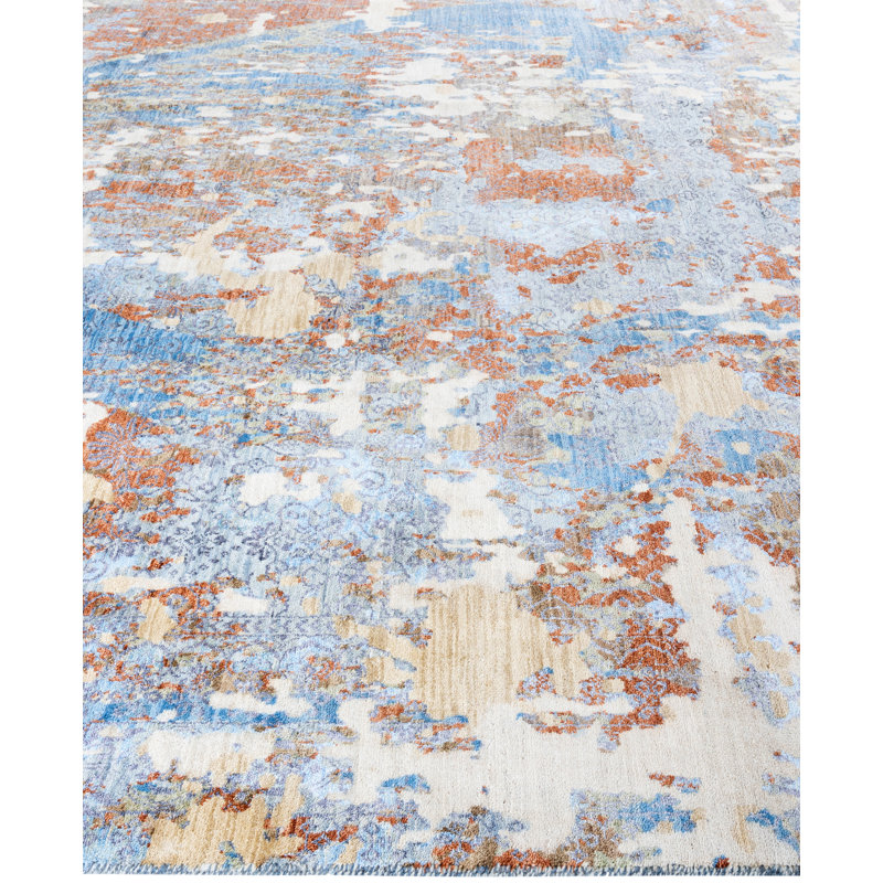 Overdyed One-of-a-Kind 9' 0" x 12' 4" Hand Knotted Area Rug