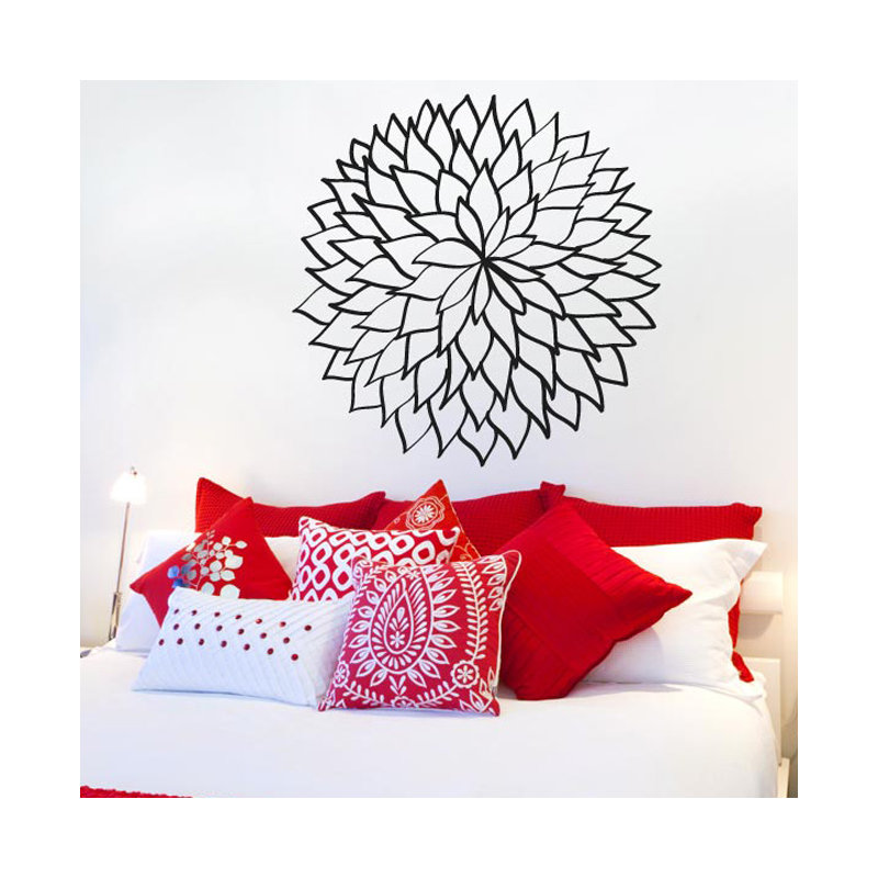 Plants & Flowers Wall Decal, Shiny Gold