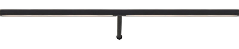 Plural Faceted Picture Light, Nightshade Black, 0.7" H x 18" W x 8.9" D, 13.5