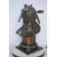 Statue de chef de tribu indien en bronze - Taille: L 22 po x l 15 po x H 32 po.