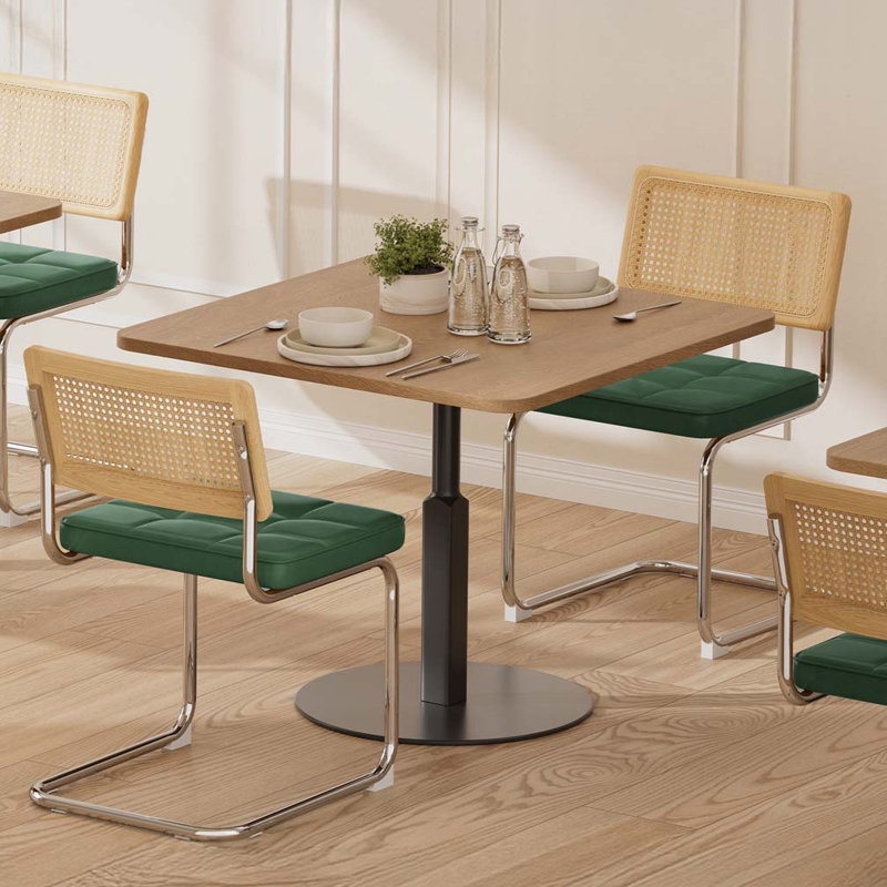 Chaises de salle à manger en rotin, Vert