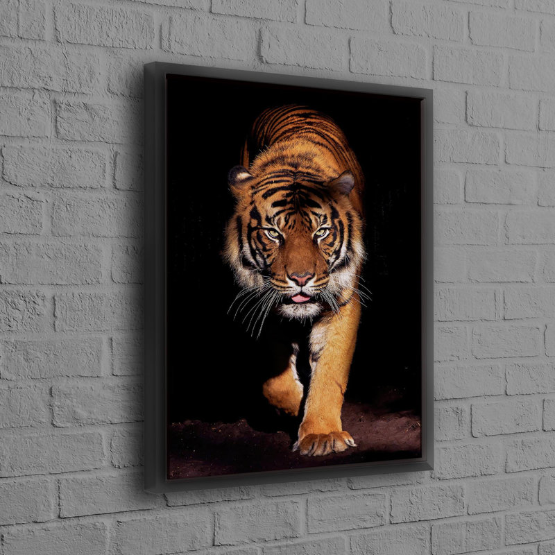 Print on Canvas, Framed Print without Mat, 30 cm H x 20 cm W, Black