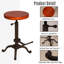 Tabouret de bar pivotant vintage 22,04 à 25,98 pouces avec tabourets de comptoir industriels réglables pour îlot de cuisine avec repose-pieds-974985686