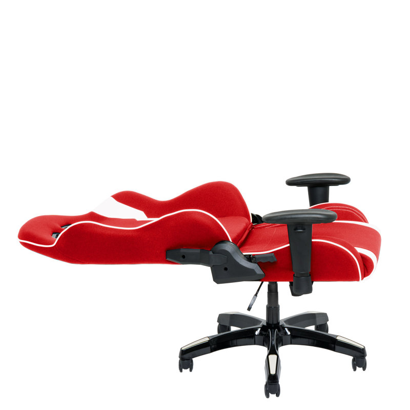 Fauteuil de jeu ergonomique à dossier haut, Rouge / blanc