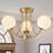 3-light Modern Sputnik Globe Semi Flush Mount-919542978