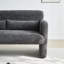 59.06'' 2-Seater Velvet Loveseat Solid Wood Frame with Storage Base, Movable Pillows, Scratch-Free Rubber Feet for Small Spaces-116572446