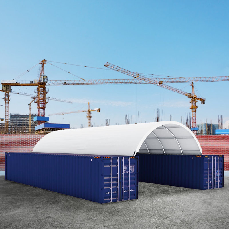 Shipping Container Canopy Shelter 20'x40', 11oz PE
