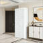 Armoire portative pliante avec 6 compartiments et tringle