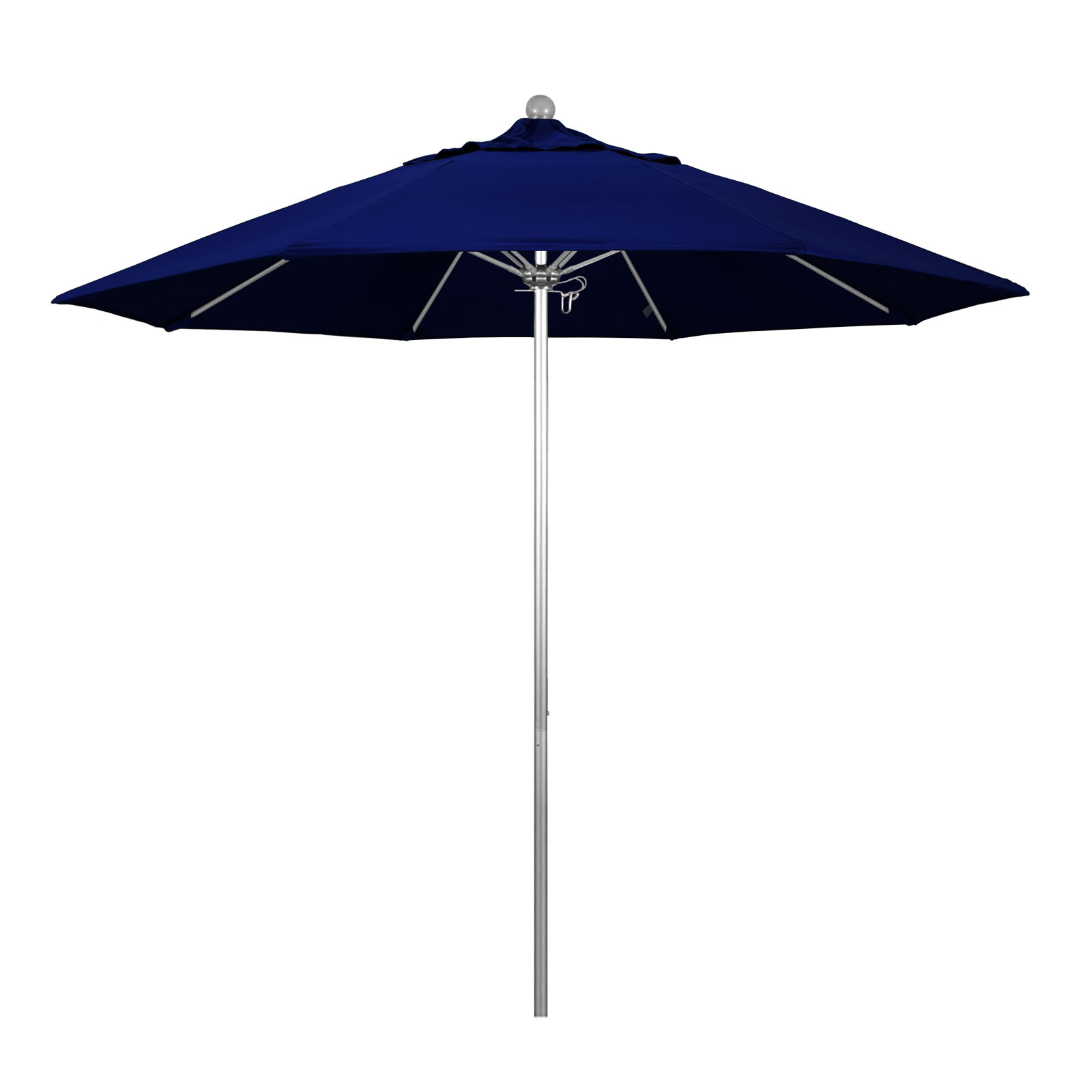 Maria 108'' Sunbrella® Outdoor Umbrella, Canvas Trueblue Sunbrella® Canvas, Silver