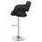 Black And Chrome Adjustable Bar Stool