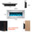 Riggleman Mirrored Wall Mounted Electric Fireplace with Remote Control